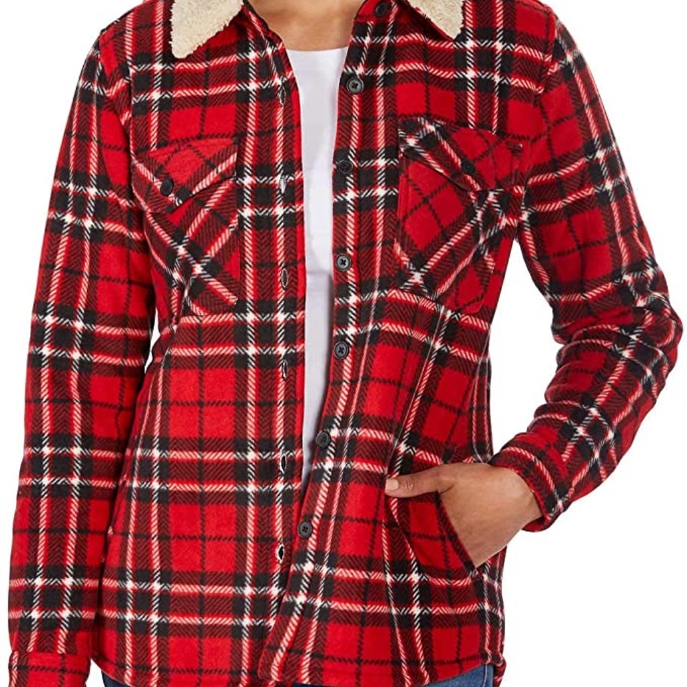 Woman's Plush Sherpa lined shirt